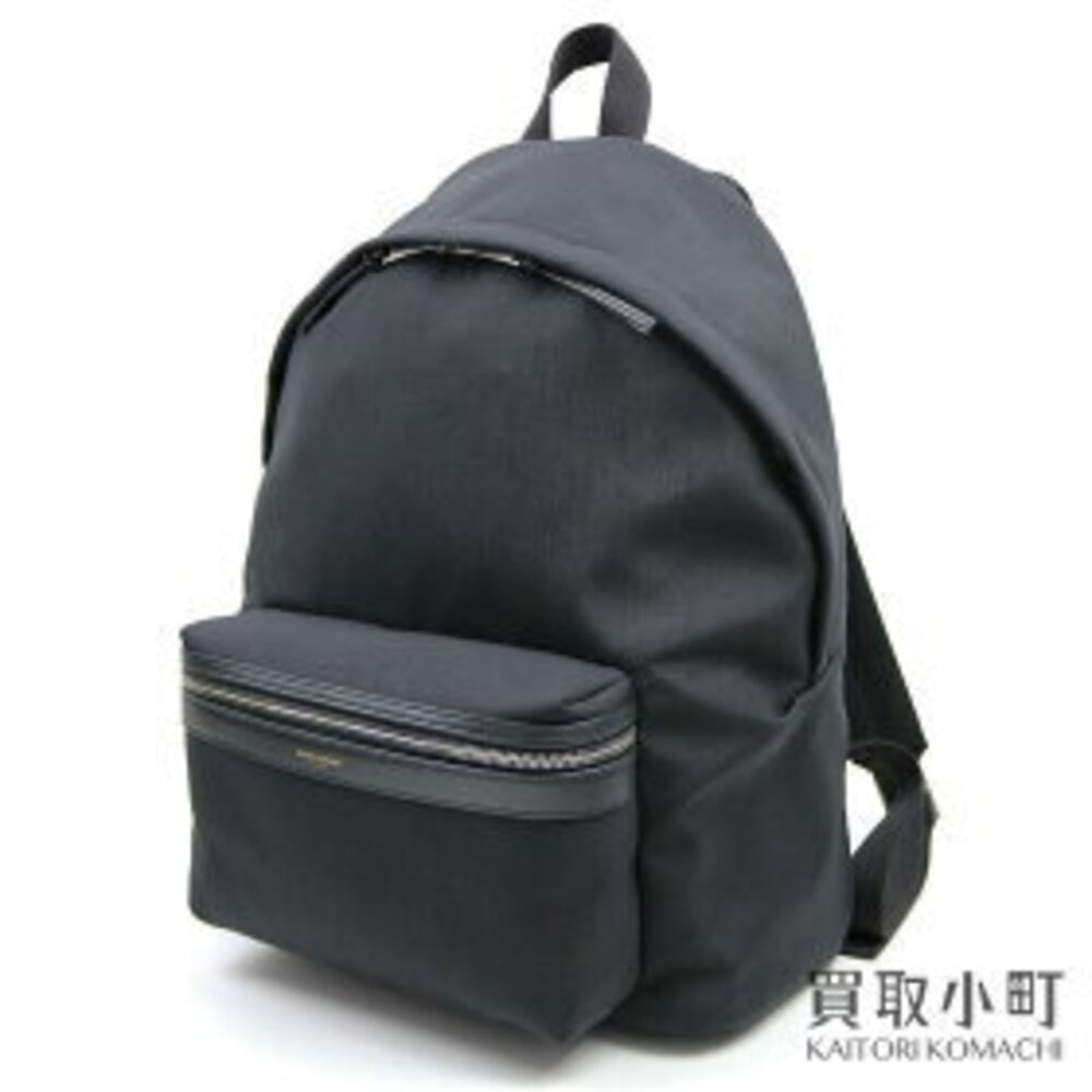 Saint Laurent Paris City Backpack Black Canvas Hunt